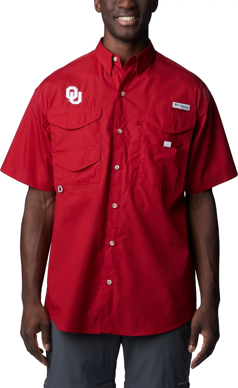 Columbia Sportswear Men's University of Oklahoma Bonehead Button Down Shirt