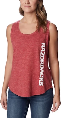 Columbia Sportswear Women's University of Arkansas Cades Cape Tank Top