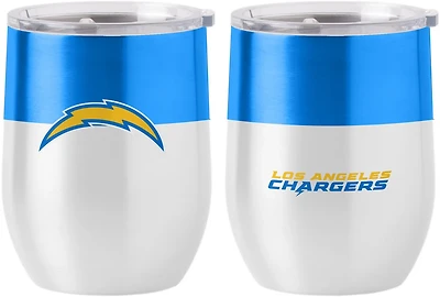 Logo Brands Los Angeles Chargers 16 oz Colorblock Stainless Curved Beverage Tumbler
