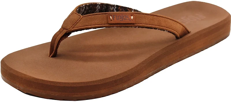 Flojos Women's Billie Patch Logo Flip Flops