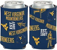 WinCraft West Virginia University Scatter Print 12 oz Can Cooler