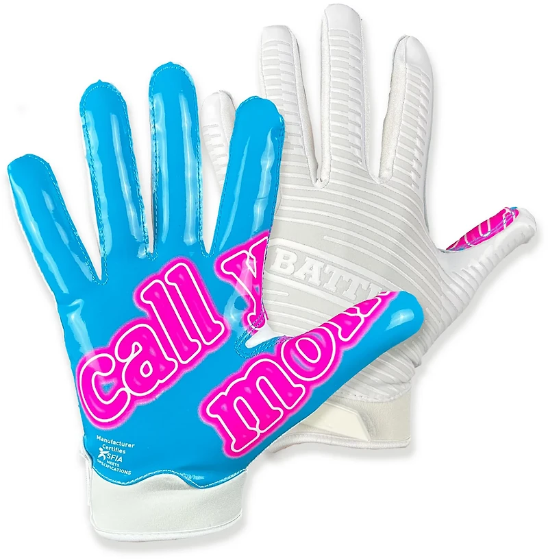 Battle Adults' Call Your Mom Doom Receiver Football Gloves