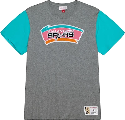 Mitchell & Ness Men's San Antonio Spurs Blocked T-shirt