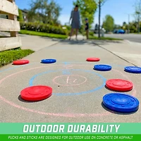 GoSports Driveway Shuffleboard Game Set with Chalk