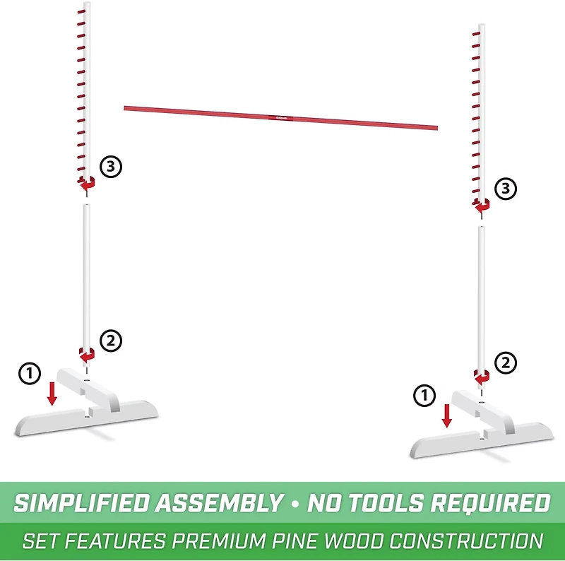 GoSports Get Low Premium Wooden Lawn Limbo Game
