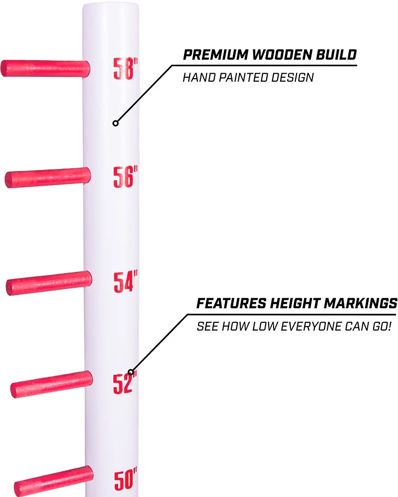 GoSports Get Low Premium Wooden Lawn Limbo Game