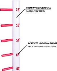 GoSports Get Low Premium Wooden Lawn Limbo Game