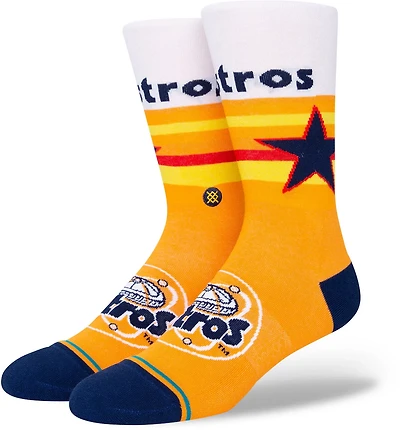 Stance Men's Houston Astros Hey Batter Astrodome Crew Socks