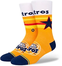 Stance Men's Houston Astros Hey Batter Astrodome Crew Socks