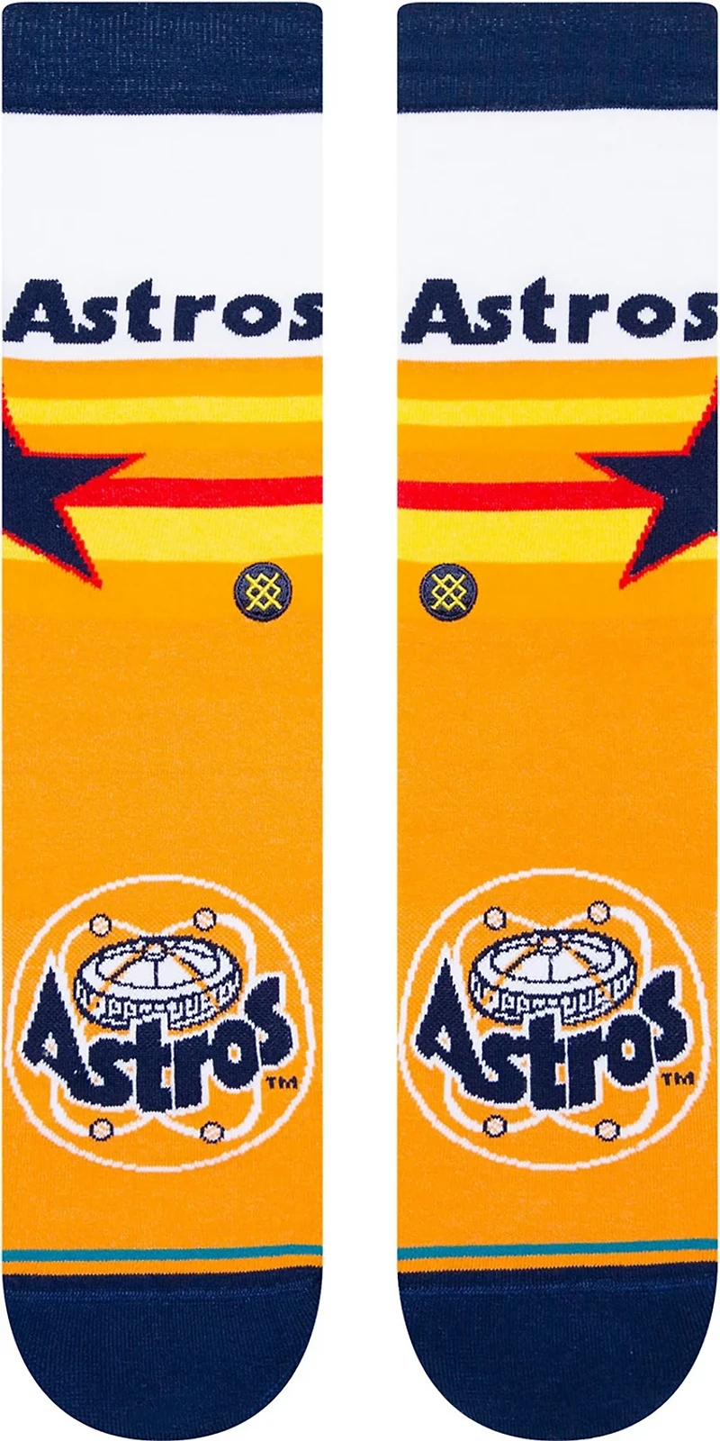 Stance Men's Houston Astros Hey Batter Astrodome Crew Socks