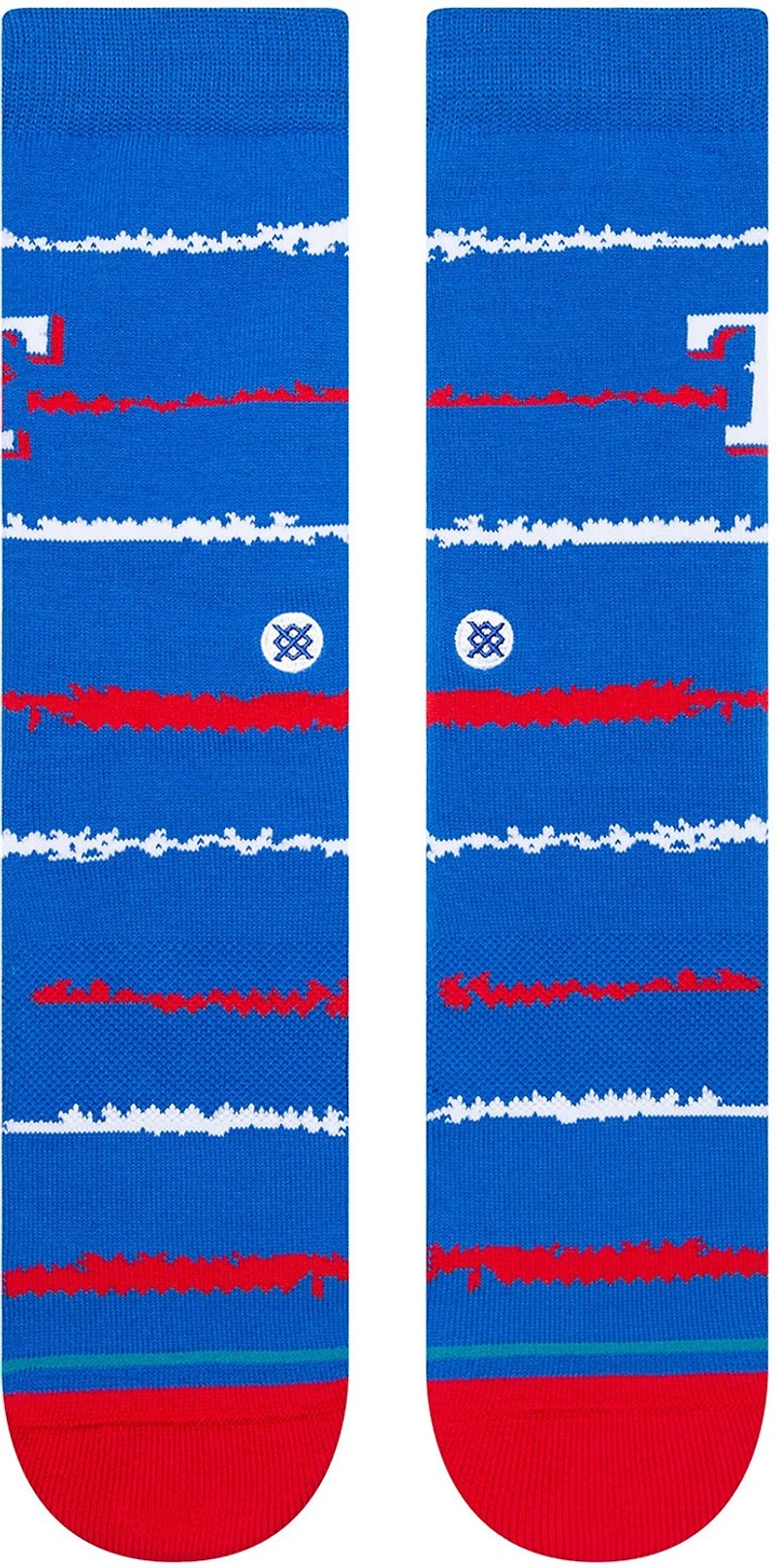 Stance Men's Texas Rangers Chalk Crew Socks