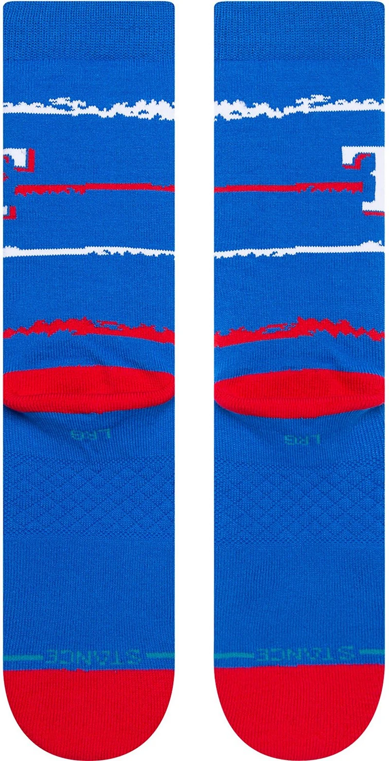 Stance Men's Texas Rangers Chalk Crew Socks