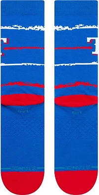 Stance Men's Texas Rangers Chalk Crew Socks