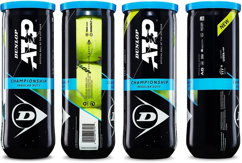 Dunlop ATP Championship Regular Duty Tennis Balls 3-Pack