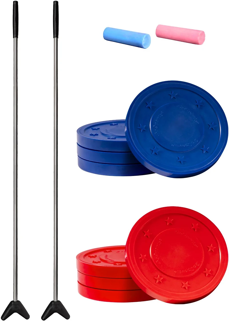 GoSports Driveway Shuffleboard Game Set with Chalk