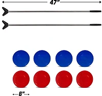 GoSports Driveway Shuffleboard Game Set with Chalk