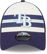 New Era Men's Tampa Bay Rays Team Stripes 9FORTY Cap