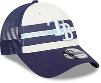 New Era Men's Tampa Bay Rays Team Stripes 9FORTY Cap