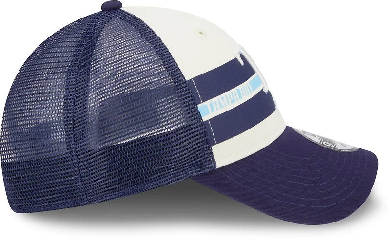 New Era Men's Tampa Bay Rays Team Stripes 9FORTY Cap