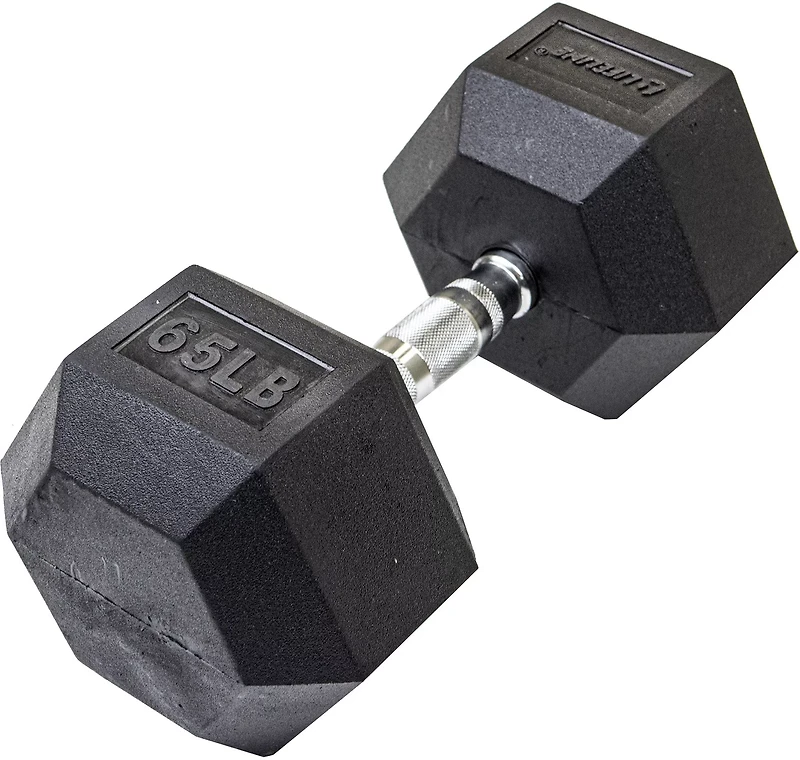 Lifeline Hex 5-120lb Rubber Dumbbell
