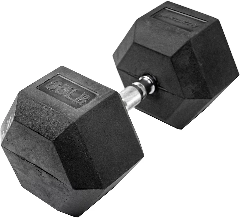 Lifeline Hex 5-120lb Rubber Dumbbell
