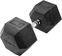 Lifeline Hex 5-120lb Rubber Dumbbell