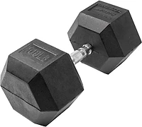 Lifeline Hex 5-120lb Rubber Dumbbell