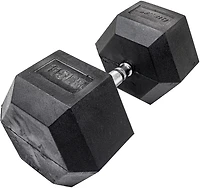 Lifeline Hex 5-120lb Rubber Dumbbell