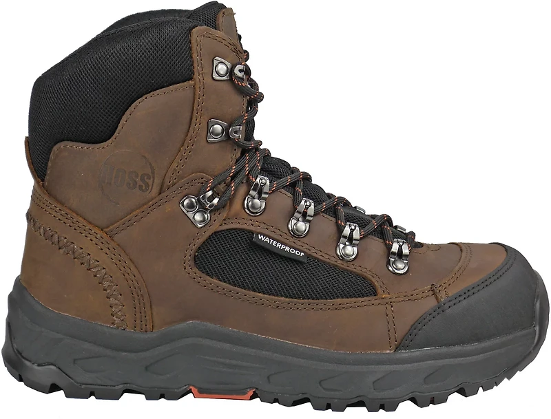 Hoss Boot Company Men's Blocker 6in PR Aluminum Safety Toe Lace Up Work Boots