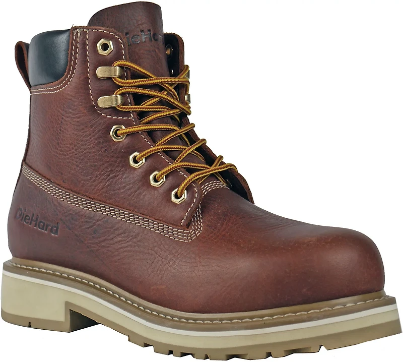 DieHard Footwear Men's Crusader Composite Safety Toe Lace Work Boots