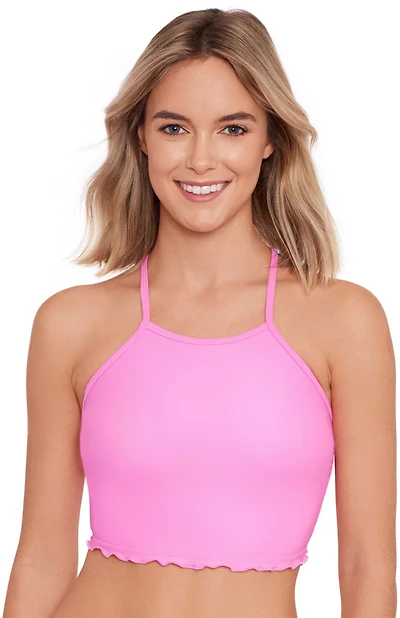 O'Rageous Juniors' Block It Out High Neck Swim Top