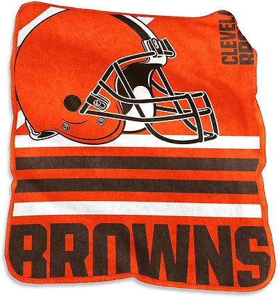 Logo Brands Cleveland Browns 50 in x 60 in Raschel Throw