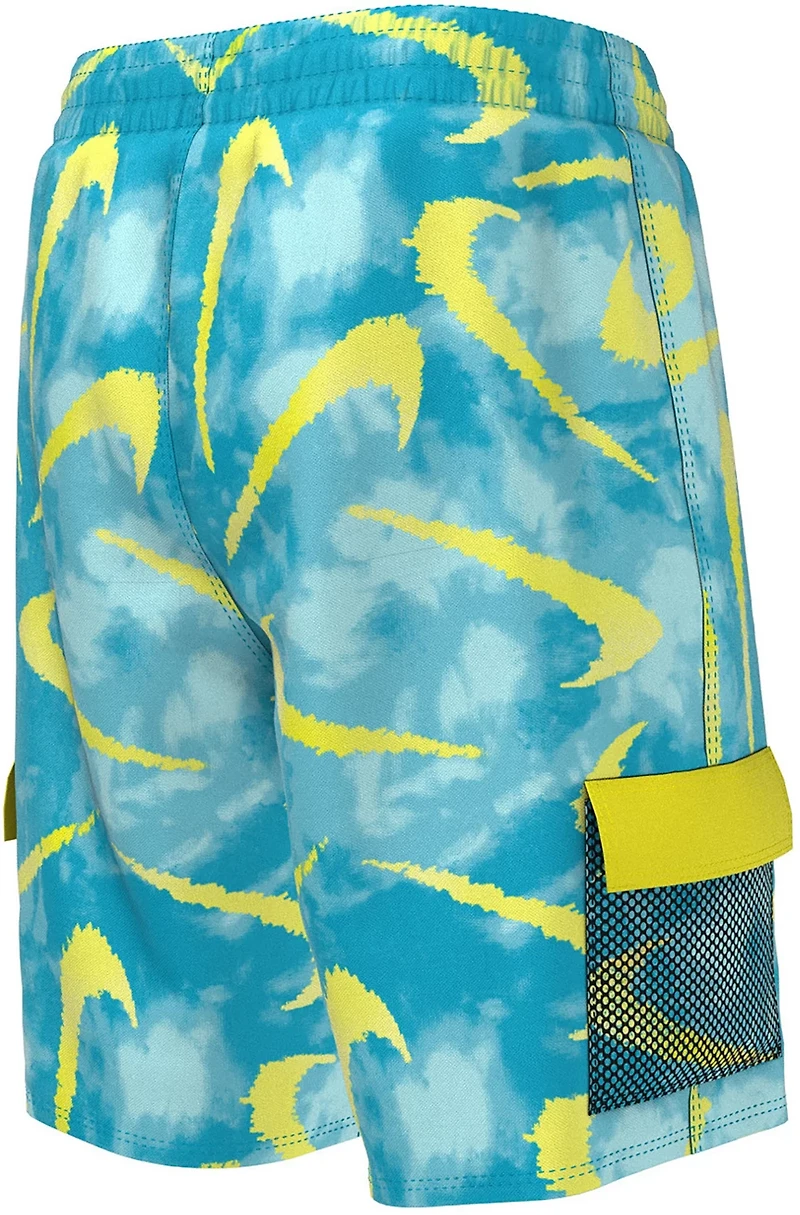 Nike Boys' Tie-Dye Swoosh Volley Shorts 7 in