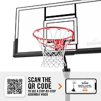 Spalding 54 in Portable Momentous Basketball Hoop