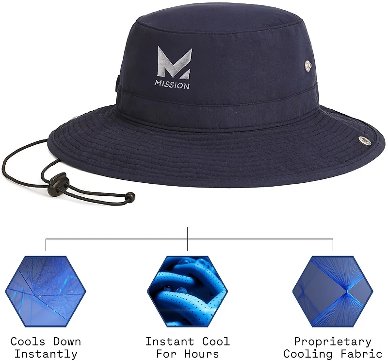MISSION Adults' Instant Cooling Laser Cut Performance Hat