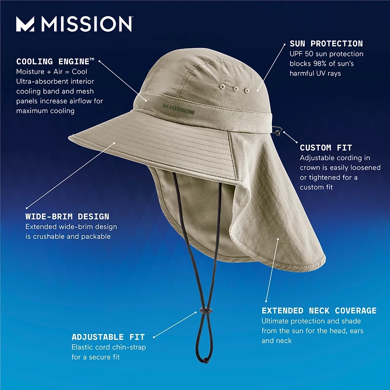 MISSION Cooling Sun Defender Hat