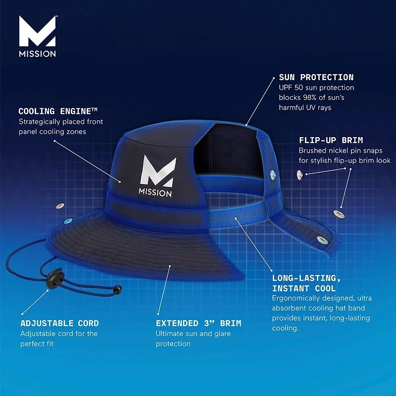 MISSION Men's Cooling Bucket Hat
