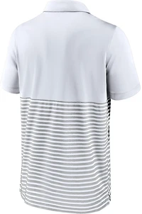 Nike Men's Chicago Cubs Home Plate Striped Polo Shirt