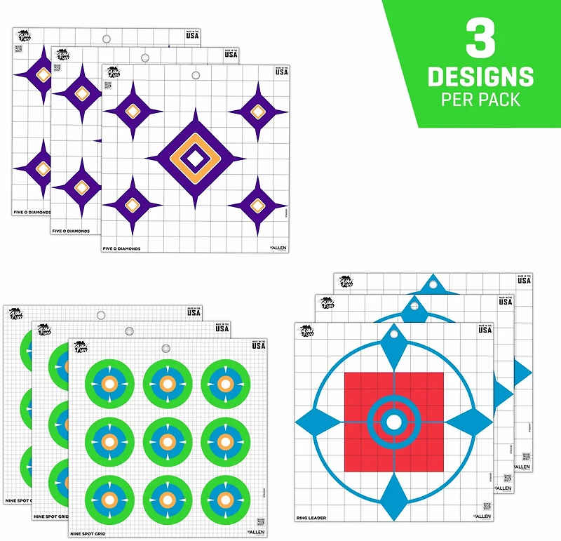 Allen Company EZ Aim Fun Paper Dialing In More Targets 9-Pack