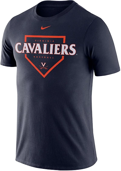 Nike Men's University of Virginia Cotton Baseball Plate T-shirt