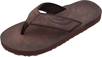 Flojos Men's Cuero Burnished Faux Suede Flip Flops