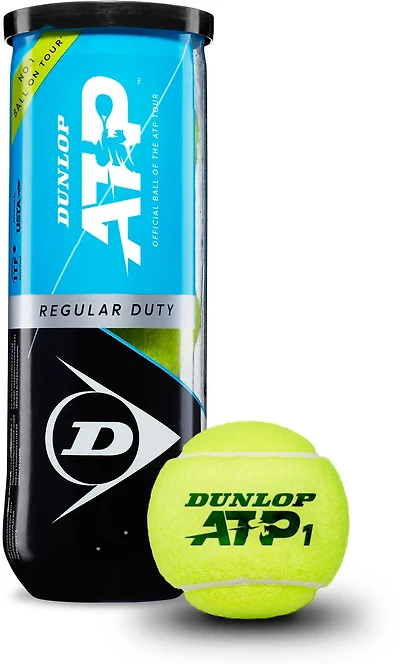 Dunlop ATP Tour Gold Regular Duty Tennis Balls Can 3-Pack