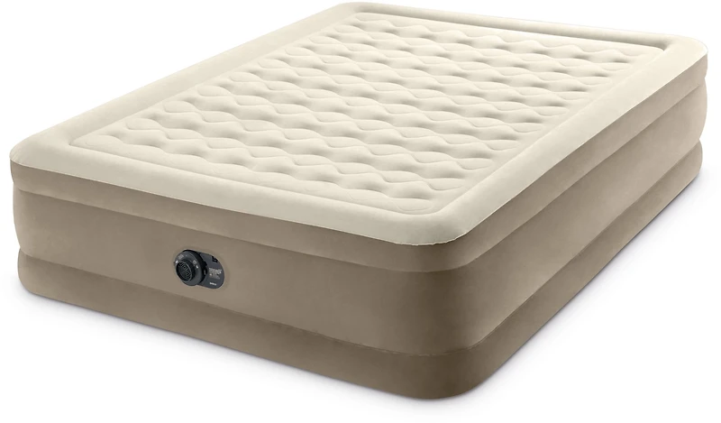 INTEX Dura-Beam Deluxe Queen Ultra-Plush Airbed with Fiber-Tech RP