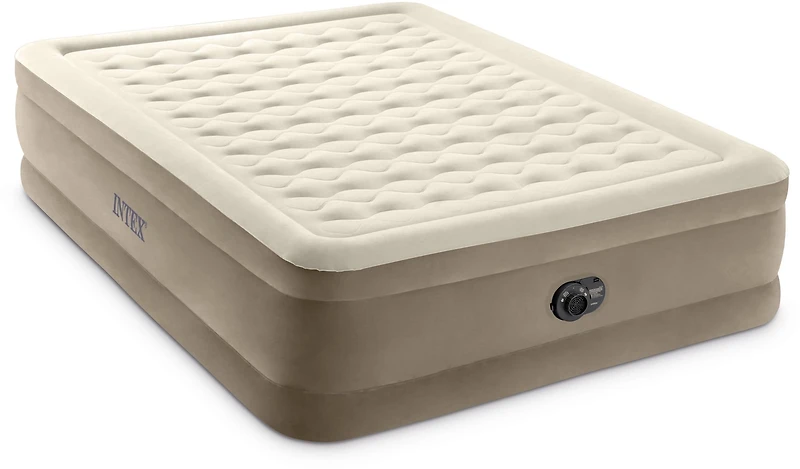 INTEX Dura-Beam Deluxe Queen Ultra-Plush Airbed with Fiber-Tech RP