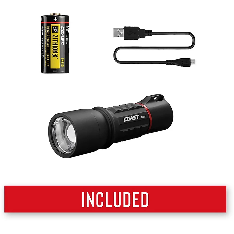 Coast XP6R Rechargeable Dual Power Flashlight