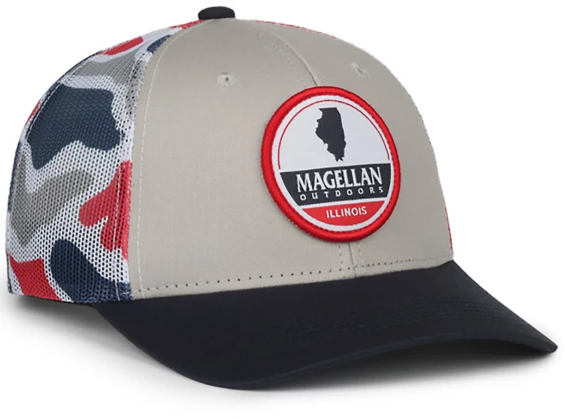 Magellan Outdoors Men's IL Badge State Cap