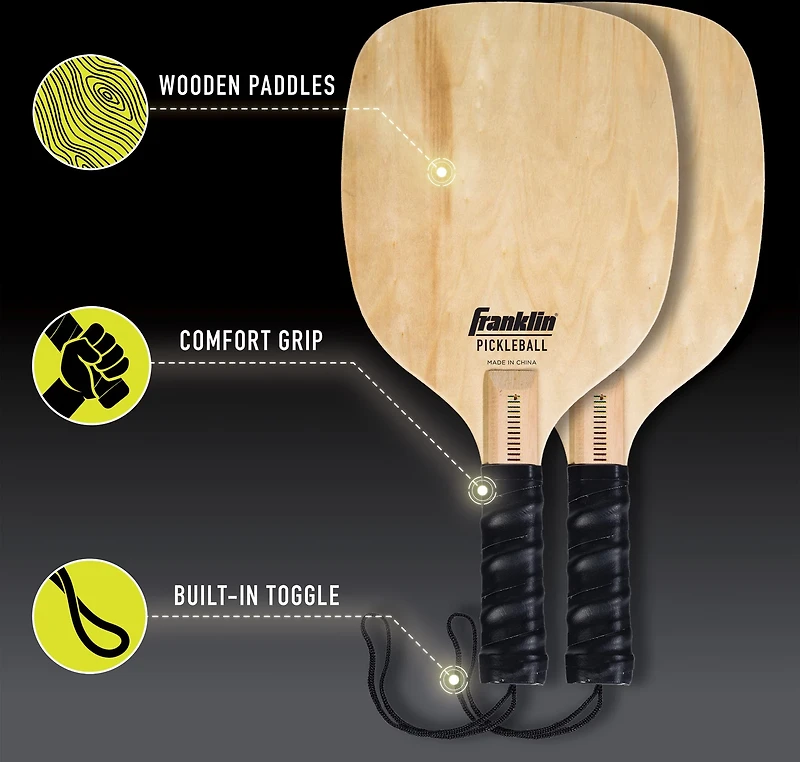 Franklin Half Court Pickleball Paddle and Ball Starter Set