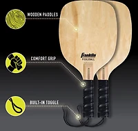 Franklin Half Court Pickleball Paddle and Ball Starter Set