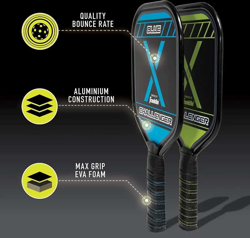 Franklin Pickleball-X Performance 2 Player Aluminum Paddle And Ball Set