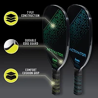 Franklin Activator 4 Player Wooden Pickleball Paddle and Ball Set
